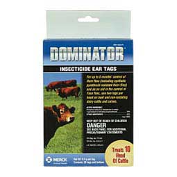 Dominator Insecticide Cattle Ear Tags  Merck